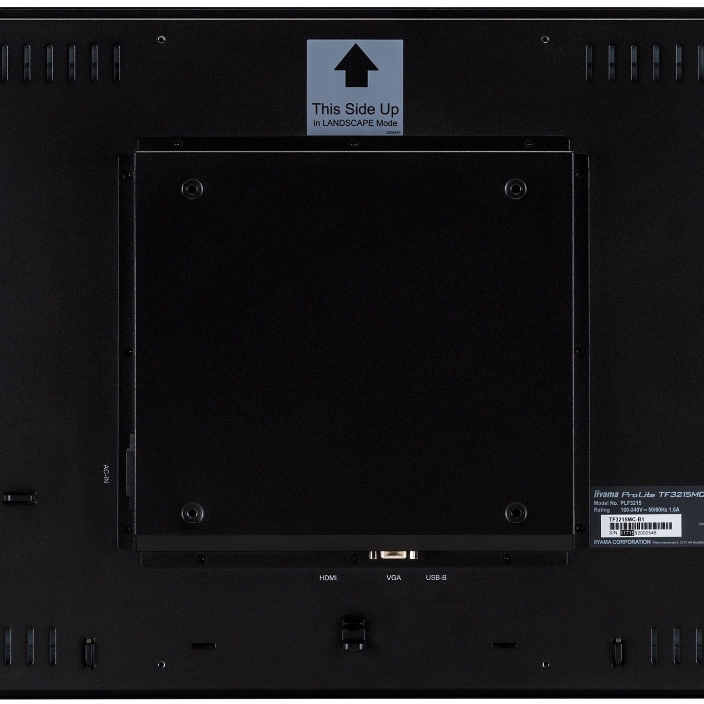 Black iiyama ProLite TF3215MC-B2AG 32" PCAP IP65 Open Frame Touch Screen