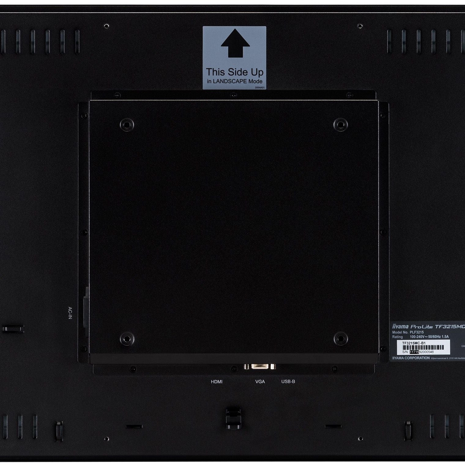 Black iiyama ProLite TF3215MC-B2AG 32" PCAP IP65 Open Frame Touch Screen