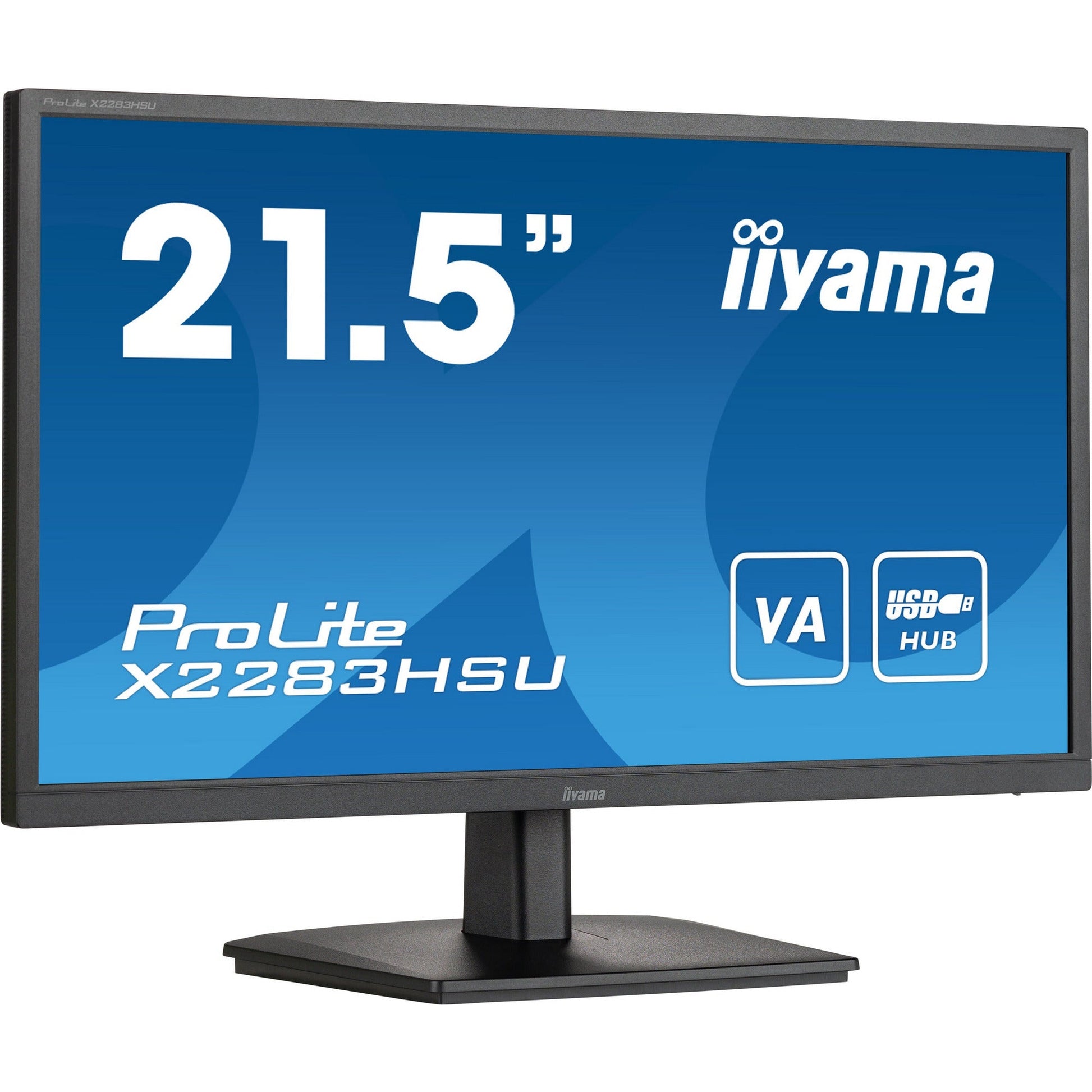 Dark Slate Blue iiyama ProLite X2283HSU-B1 21.5" VA Monitor with Fixed Stand