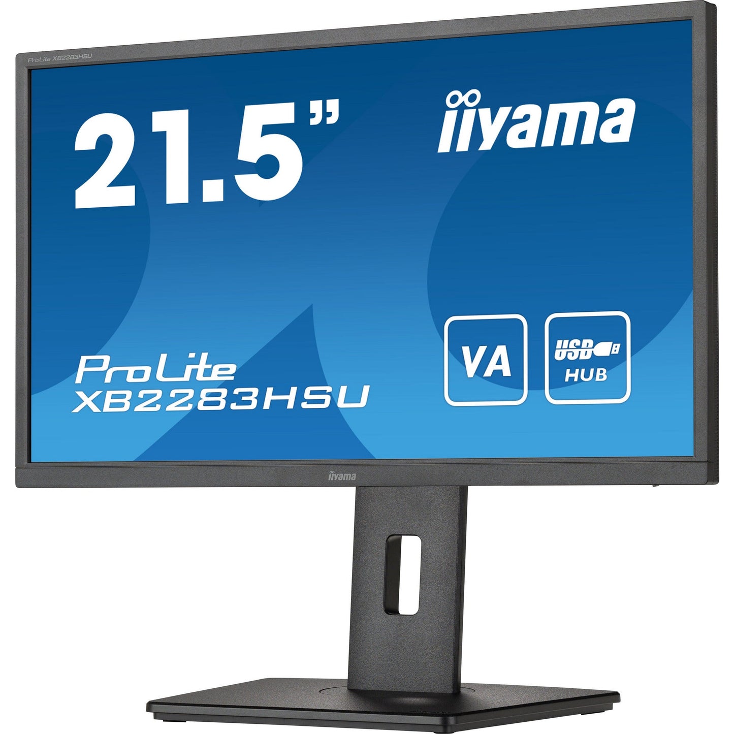 Dark Slate Blue Iiyama ProLite XB2283HSU-B1 21.5” Full HD VA monitor with Height Adjust Stand