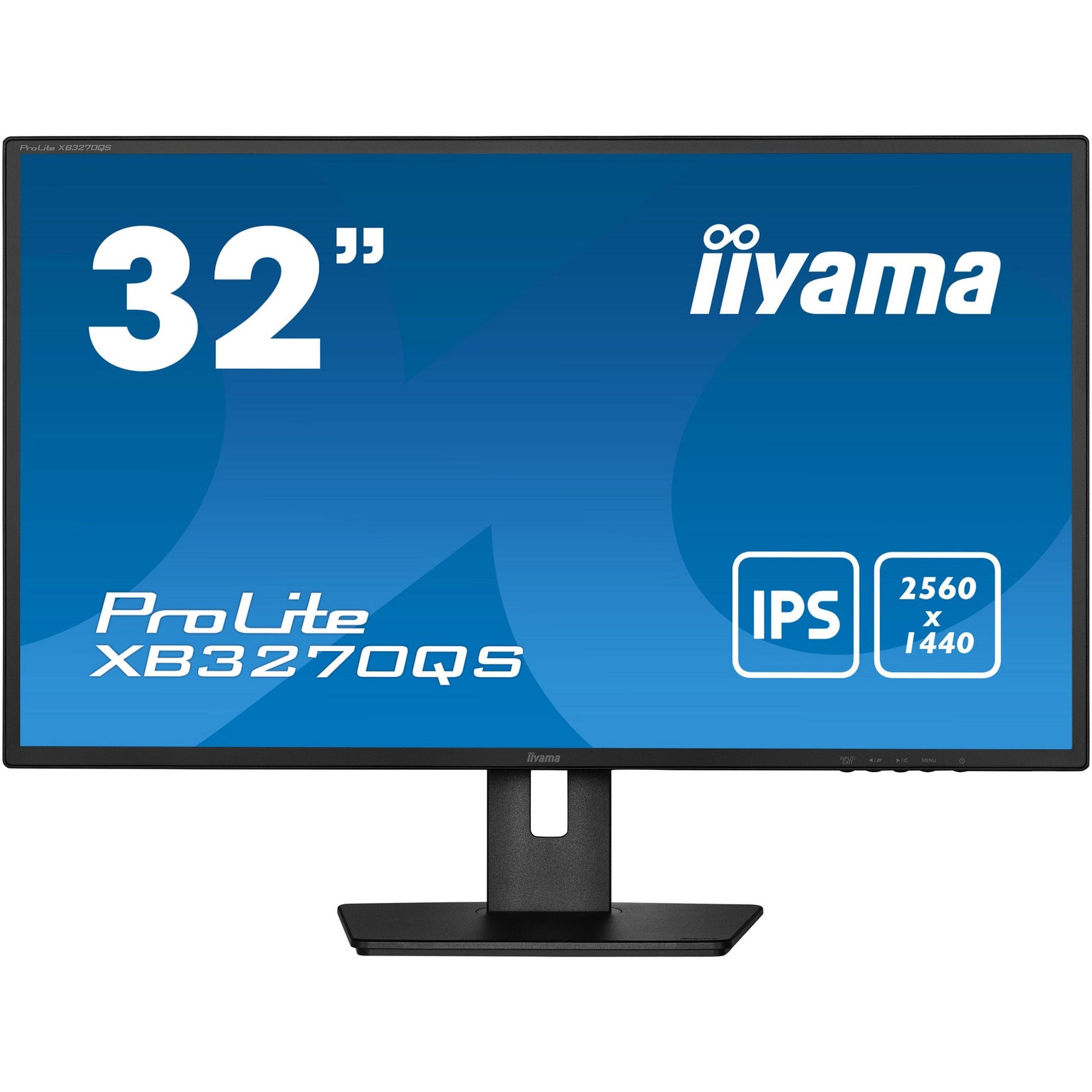Dark Cyan iiyama ProLite XB3270QS-B5 32" IPS Monitor with Height Adjust Stand