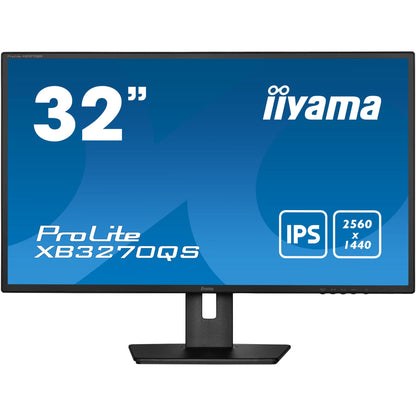 Dark Cyan iiyama ProLite XB3270QS-B5 32" IPS Monitor with Height Adjust Stand