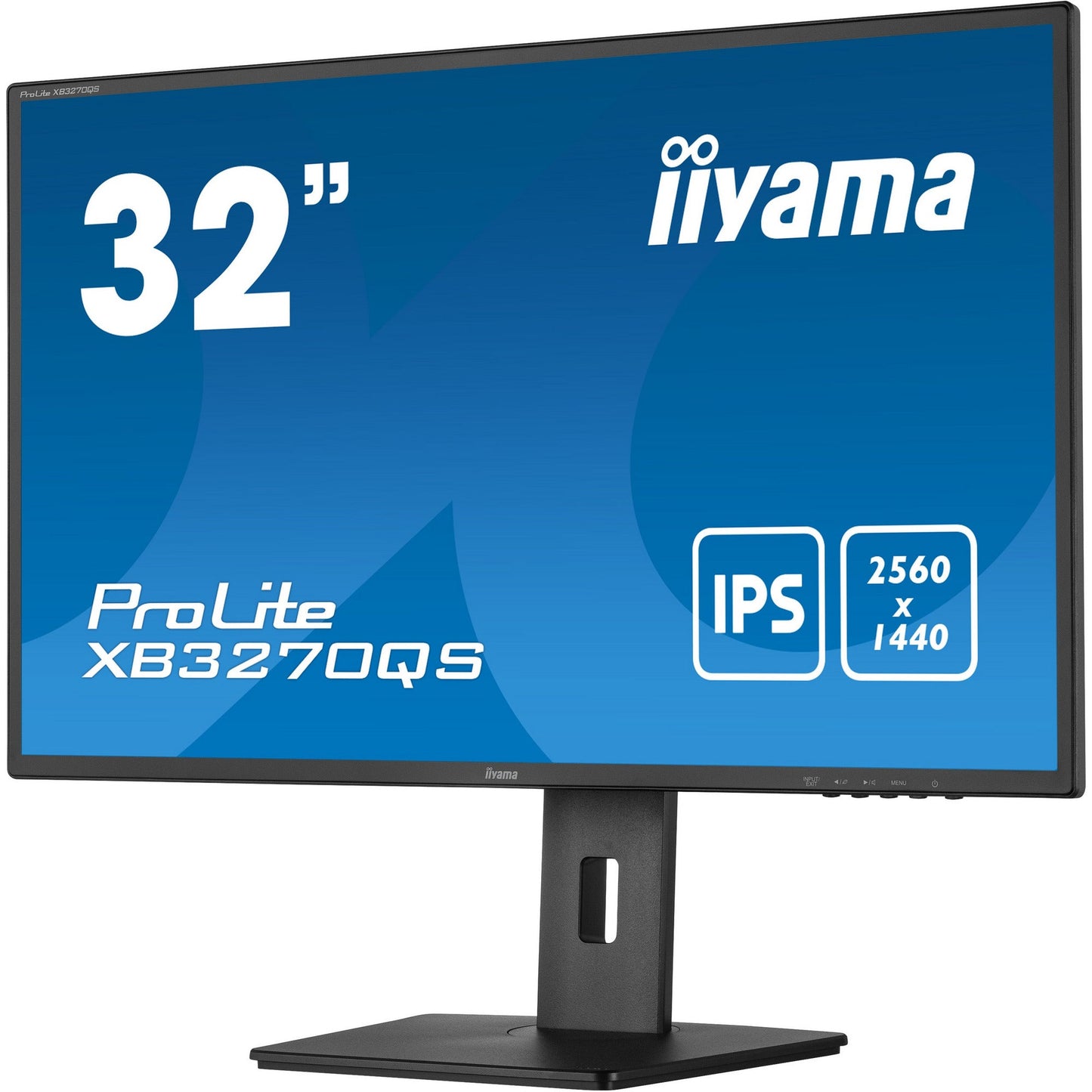 Dark Cyan iiyama ProLite XB3270QS-B5 32" IPS Monitor with Height Adjust Stand
