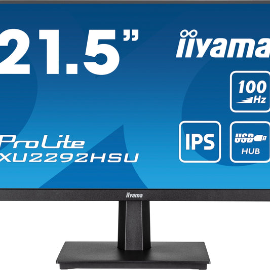 Dark Cyan iiyama - XU2292HSU-B6 21.5” IPS technology panel with 100Hz refresh rate