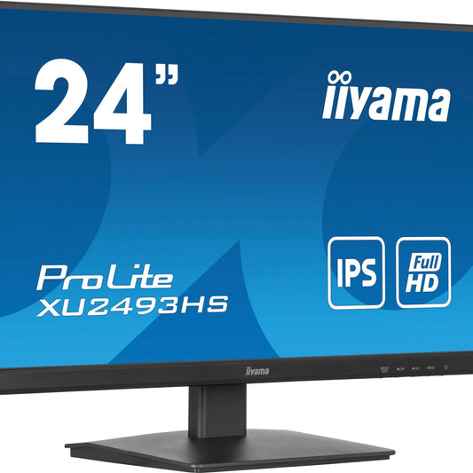 Dark Cyan iiyama ProLite XU2493HS-B6 24” IPS 3-side borderless Desktop Monitor