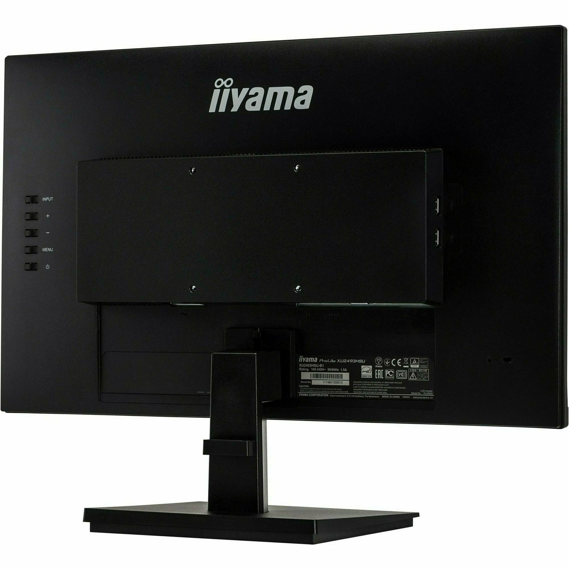 Black iiyama ProLite XU2493HSU-B1 22" IPS LCD Monitor