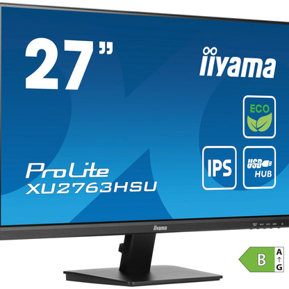 Dark Cyan iiyama ProLite XU2763HSU-B1 27” IPS, Full HD panel with B energy class
