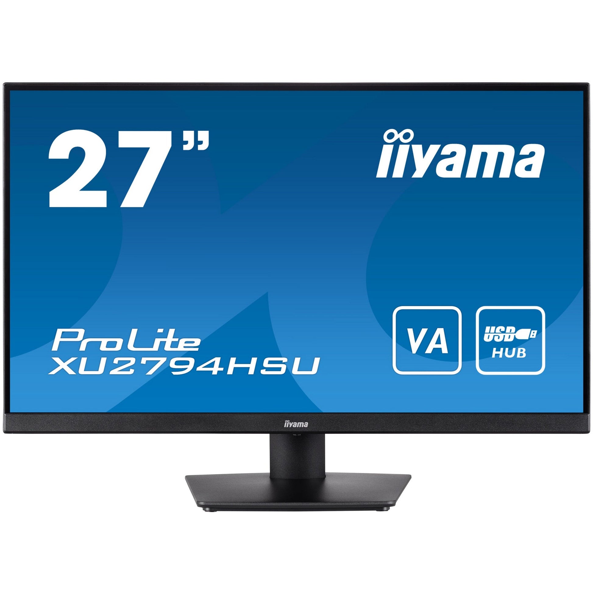 Dark Cyan Iiyama ProLite XU2794HSU-B1 27” Full HD VA Monitor with Height Adjust Stand