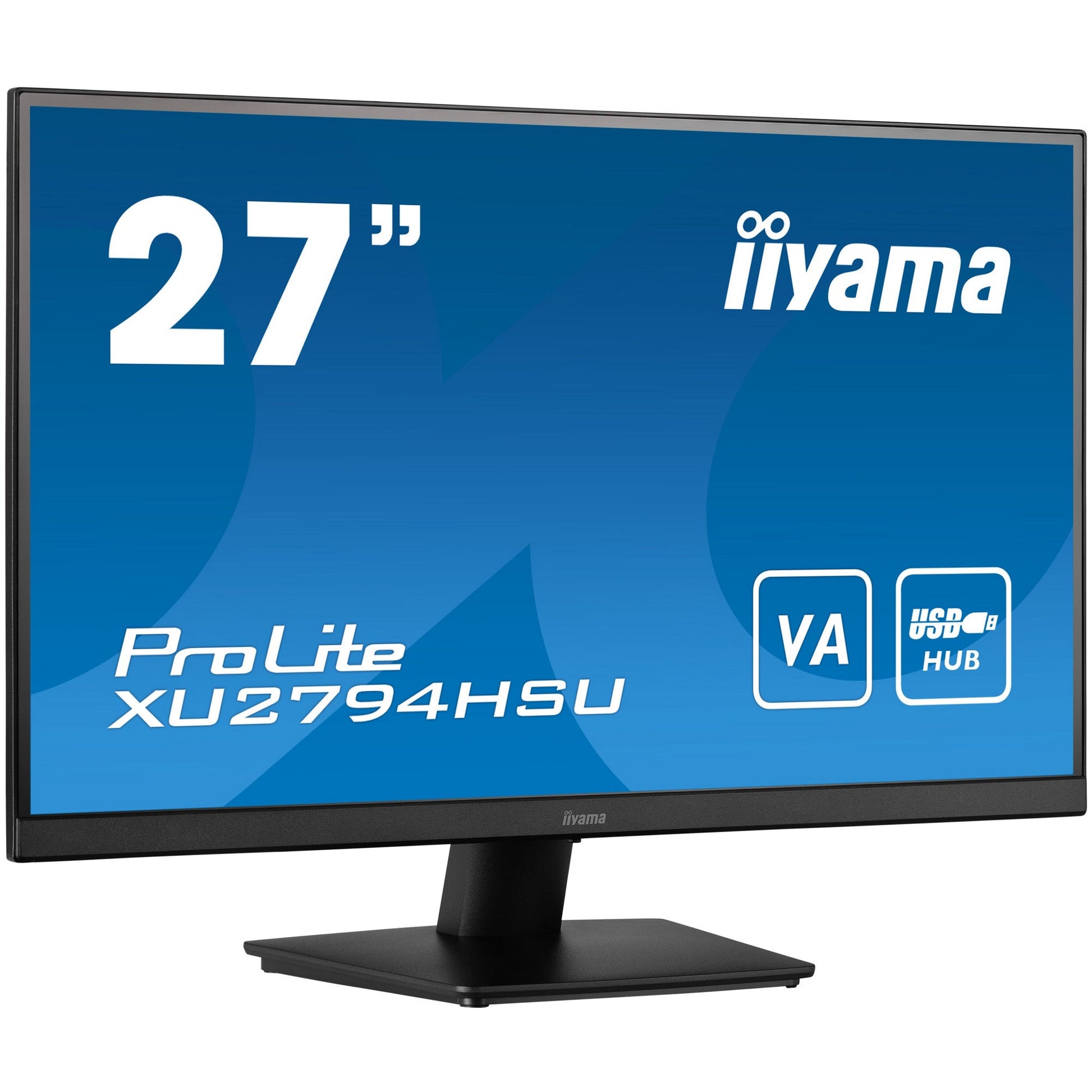 Dark Cyan Iiyama ProLite XU2794HSU-B1 27” Full HD VA Monitor with Height Adjust Stand