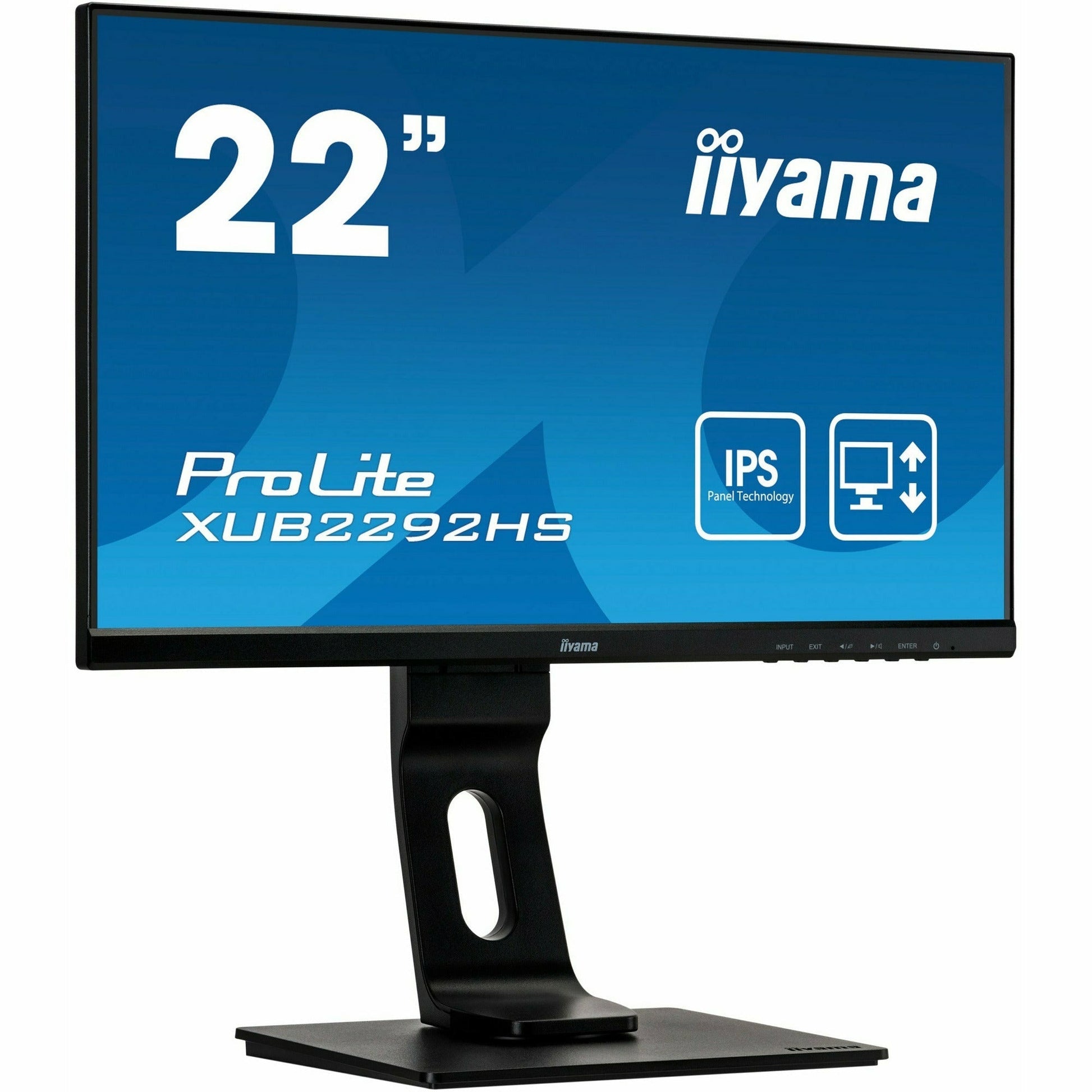 Dark Cyan iiyama ProLite XUB2292HS-B1 22" IPS LCD Monitor