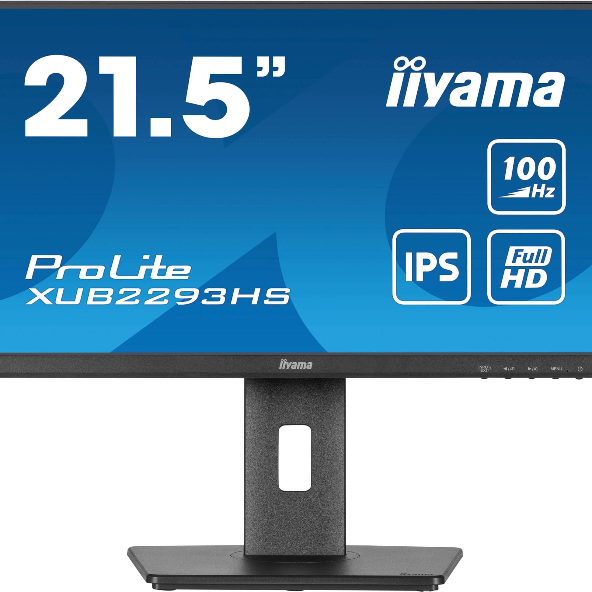 Dark Cyan iiyama ProLite XUB2293HS-B6 22" IPS Edge to Edge Display with Height Adjust Stand