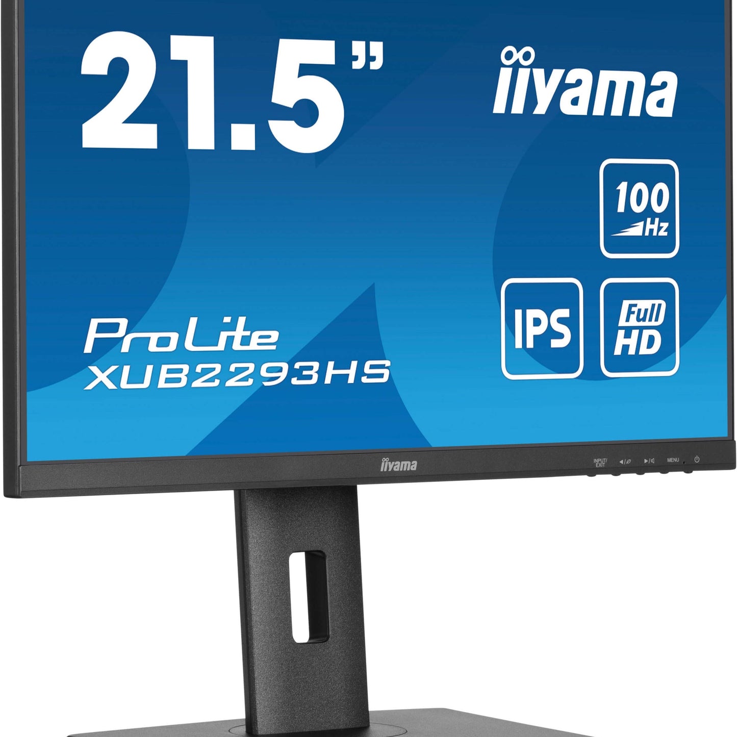 Dark Cyan iiyama ProLite XUB2293HS-B6 22" IPS Edge to Edge Display with Height Adjust Stand