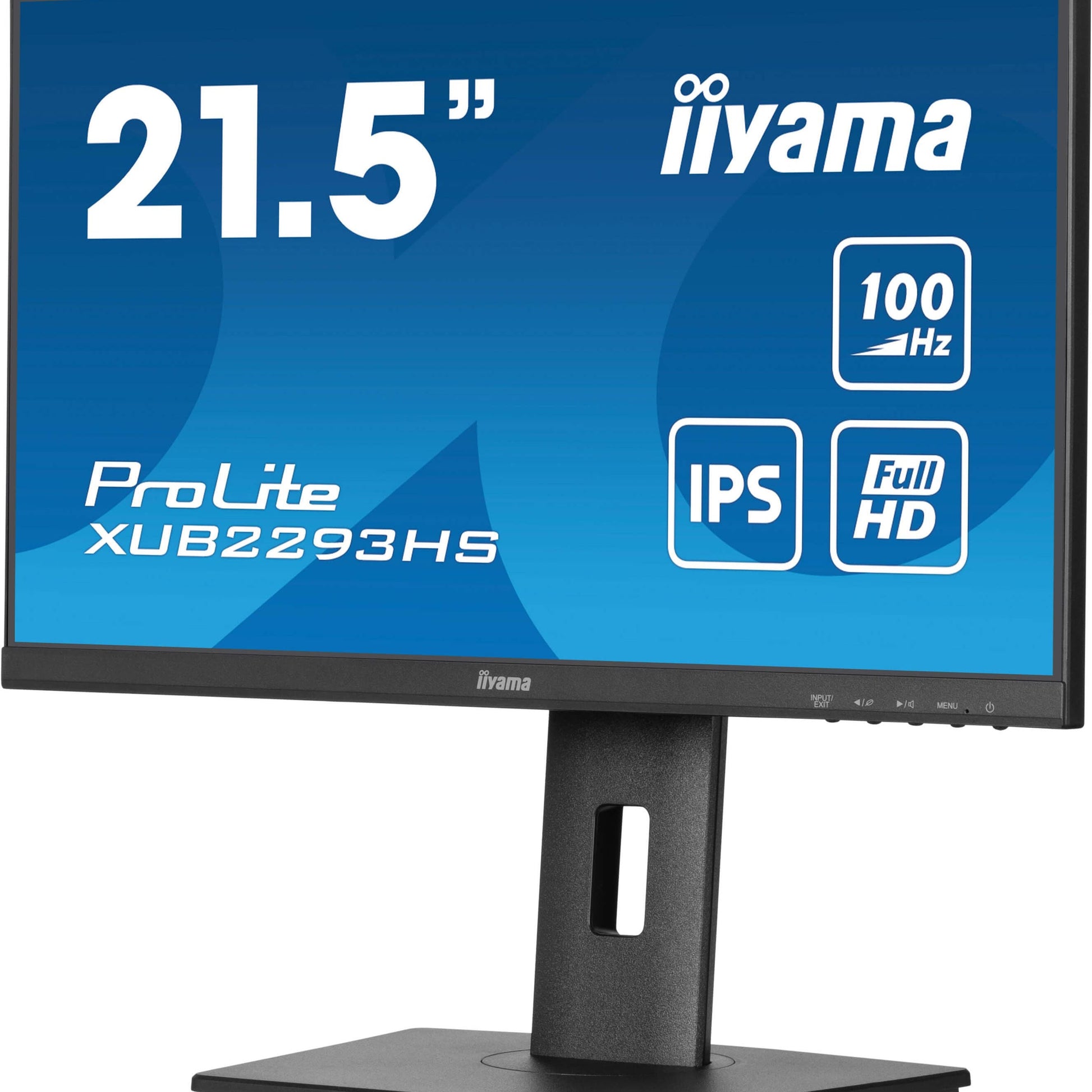 Dark Cyan iiyama ProLite XUB2293HS-B6 22" IPS Edge to Edge Display with Height Adjust Stand