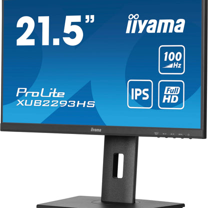 Dark Cyan iiyama ProLite XUB2293HS-B6 22" IPS Edge to Edge Display with Height Adjust Stand