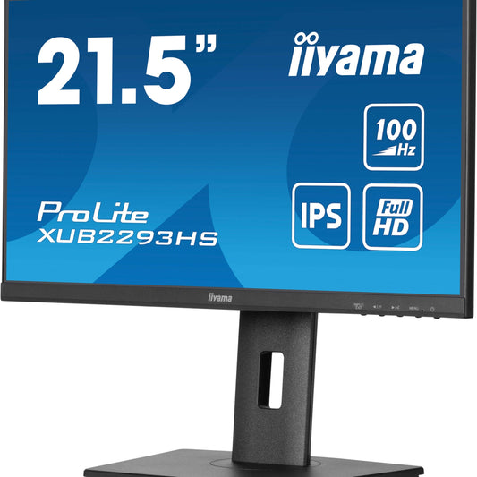 Dark Cyan iiyama ProLite XUB2293HS-B6 22" IPS Edge to Edge Display with Height Adjust Stand