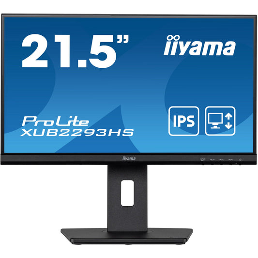 Dark Cyan Iiyama ProLite XUB2293HS-B5 21.5” IPS 3-side Ultra Thin Border Monitor with Height Adjustable Stand