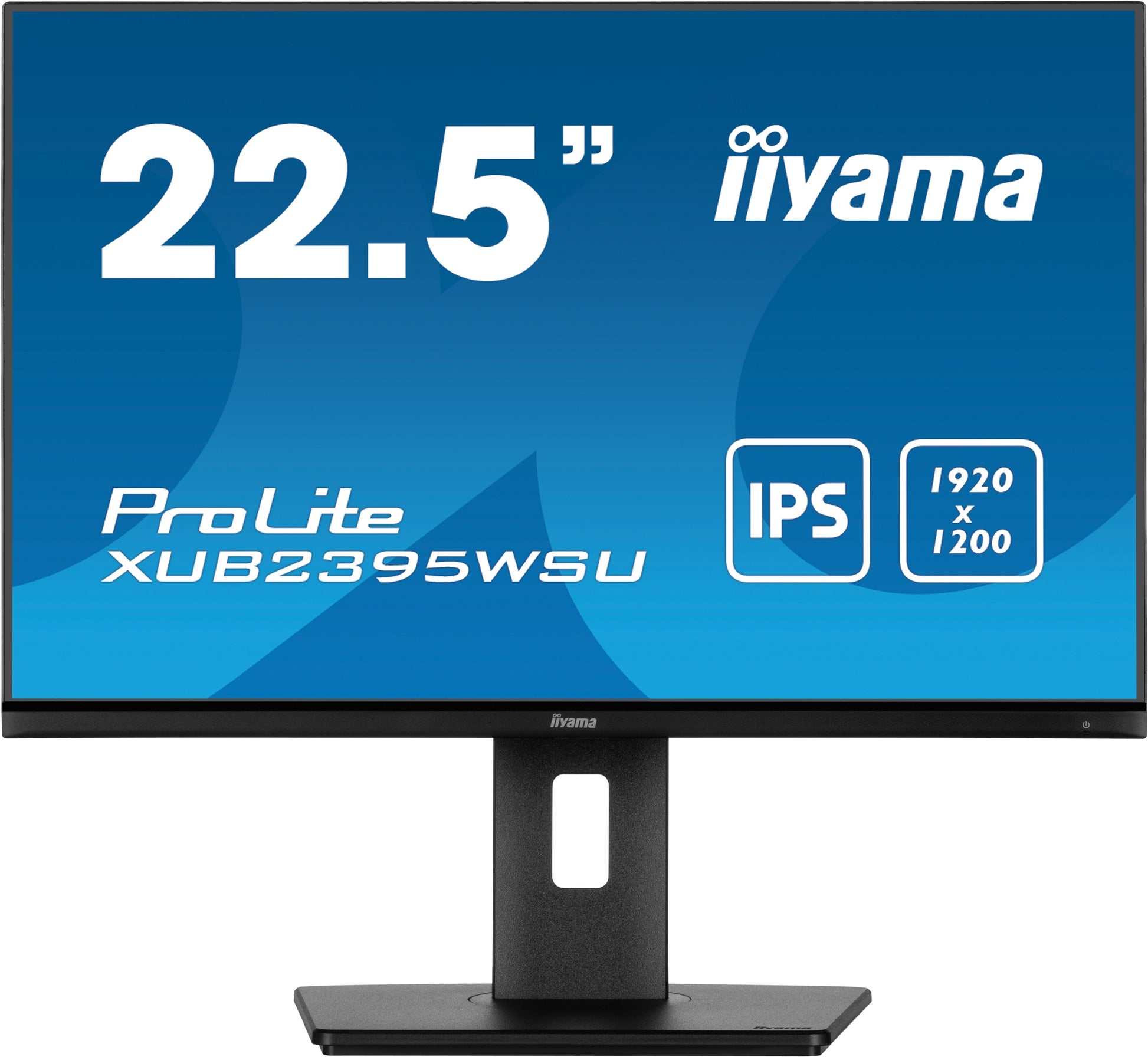 Dark Cyan iiyama ProLite XUB2395WSU-B5 22.5” 1920 x 1200 monitor featuring IPS panel technology and a height adjustable stand