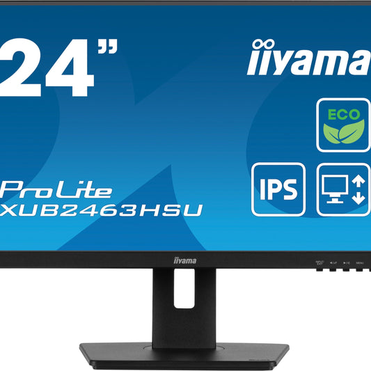 Dark Cyan iiyama ProLite XUB2463HSU-B1 24" IPS, Full HD panel with B energy class