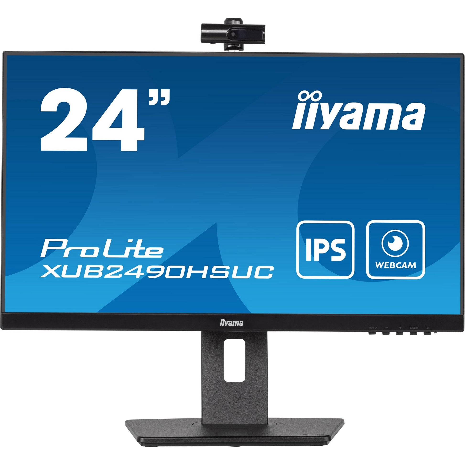 Dark Cyan iiyama ProLite XUB2490HSUC-B5 24" IPS LCD Monitor with FHD Webcam