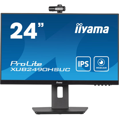 Dark Cyan iiyama ProLite XUB2490HSUC-B5 24" IPS LCD Monitor with FHD Webcam