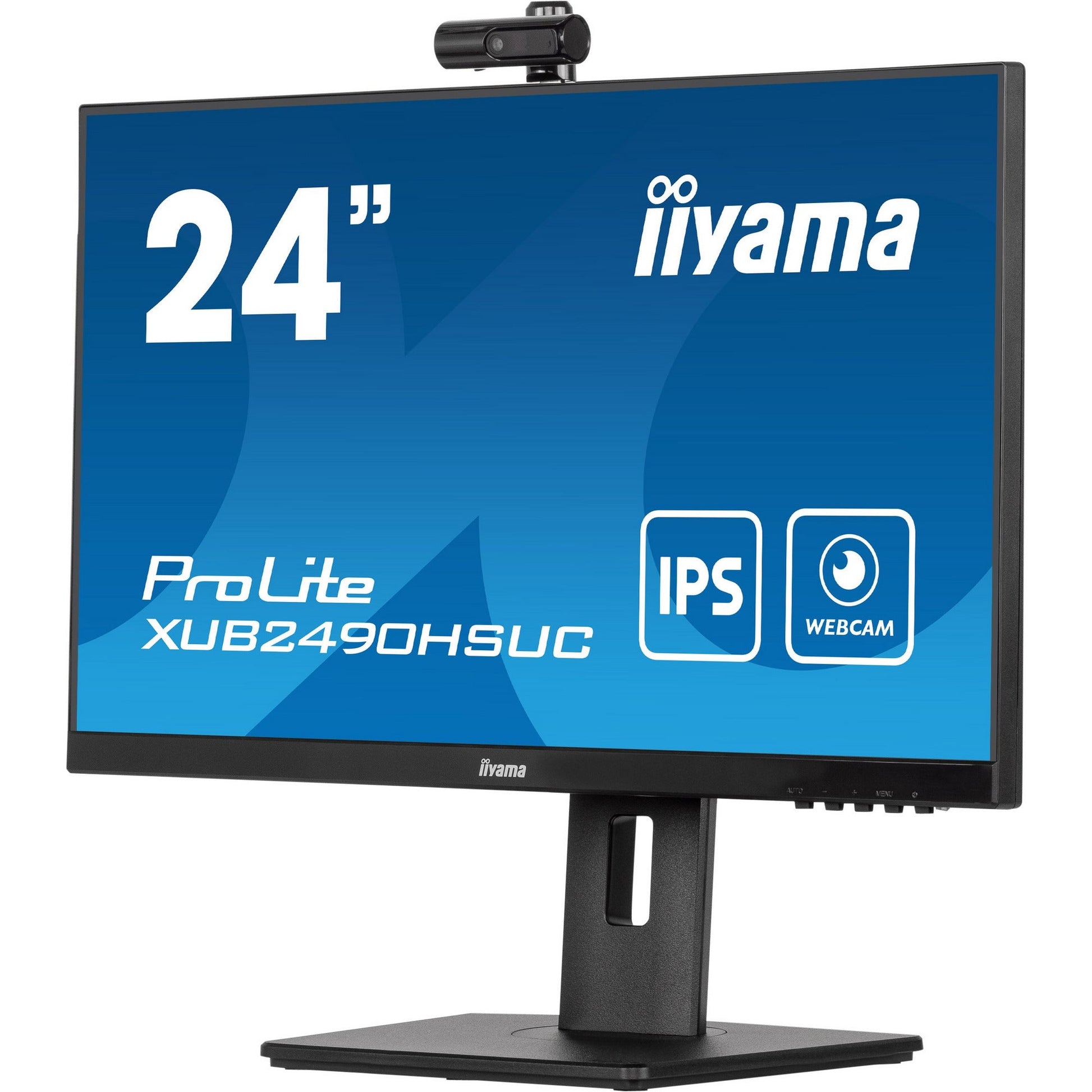 Dark Cyan iiyama ProLite XUB2490HSUC-B5 24" IPS LCD Monitor with FHD Webcam