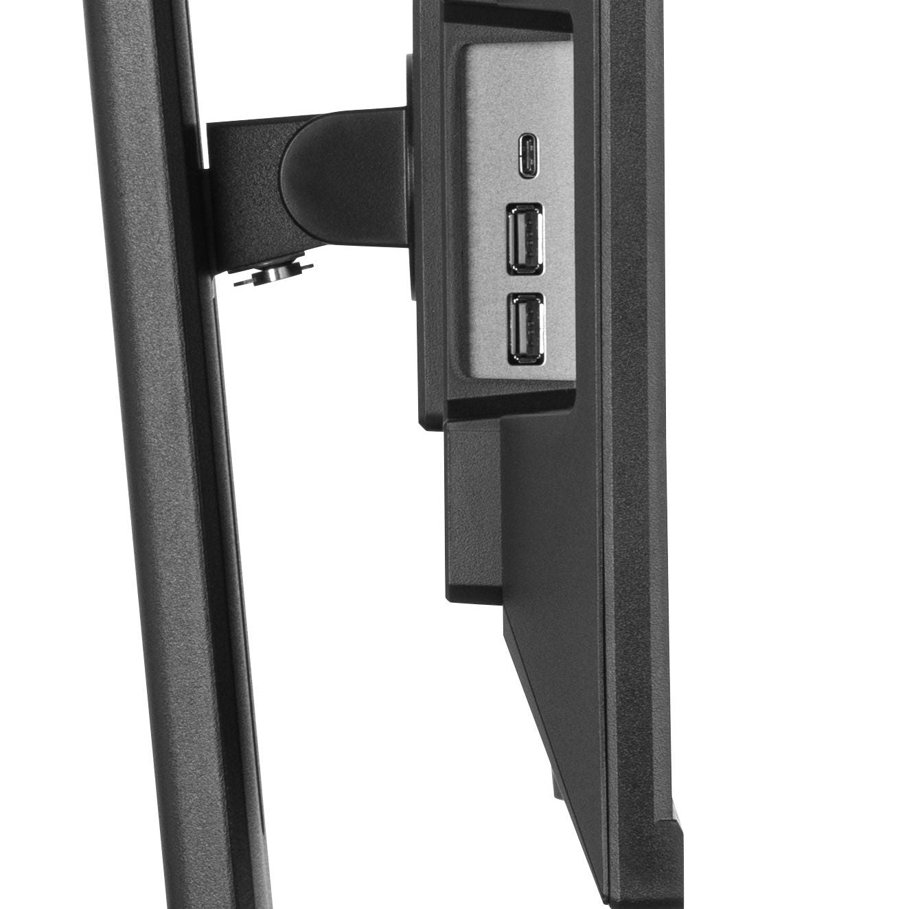 Dark Slate Gray iiyama Prolite XUB2492QSU-B1 24” monitor with USB hub and height adjustable stand