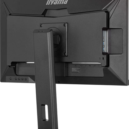 Dark Slate Gray iiyama Prolite XUB2492QSU-B1 24” monitor with USB hub and height adjustable stand