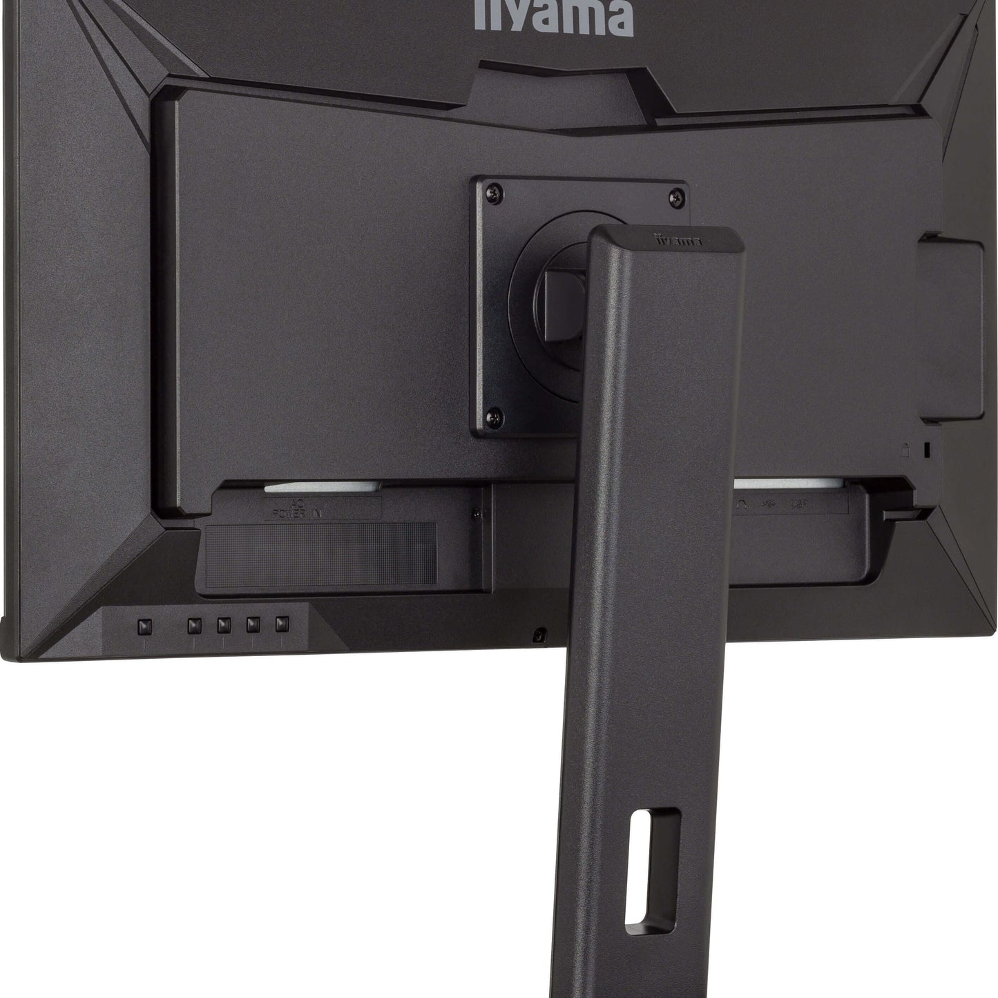 Dark Slate Gray iiyama Prolite XUB2492QSU-B1 24” monitor with USB hub and height adjustable stand