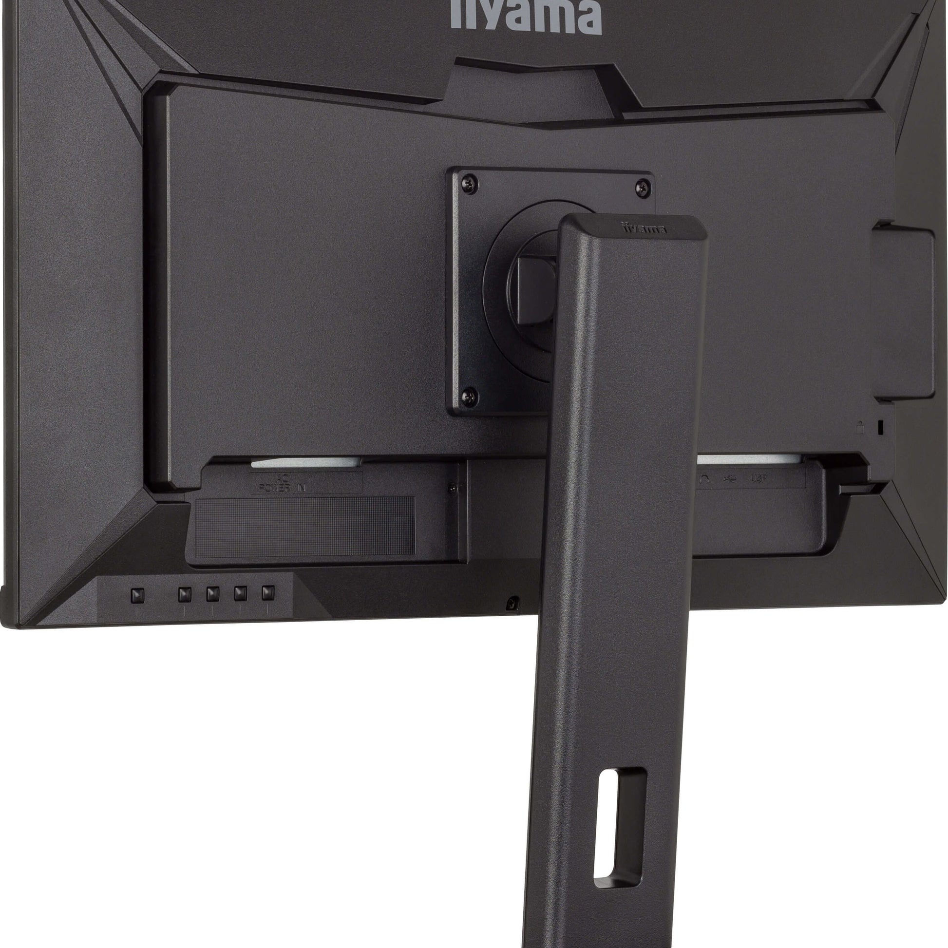 Dark Slate Gray iiyama Prolite XUB2492QSU-B1 24” monitor with USB hub and height adjustable stand
