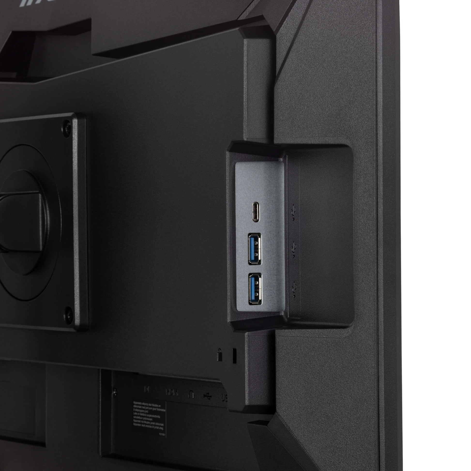 Dark Slate Gray iiyama Prolite XUB2492QSU-B1 24” monitor with USB hub and height adjustable stand