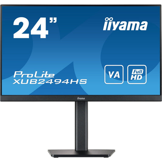 Dark Cyan Iiyama ProLite XUB2494HS-B2 24” Full HD VA monitor with Height Adjust Stand