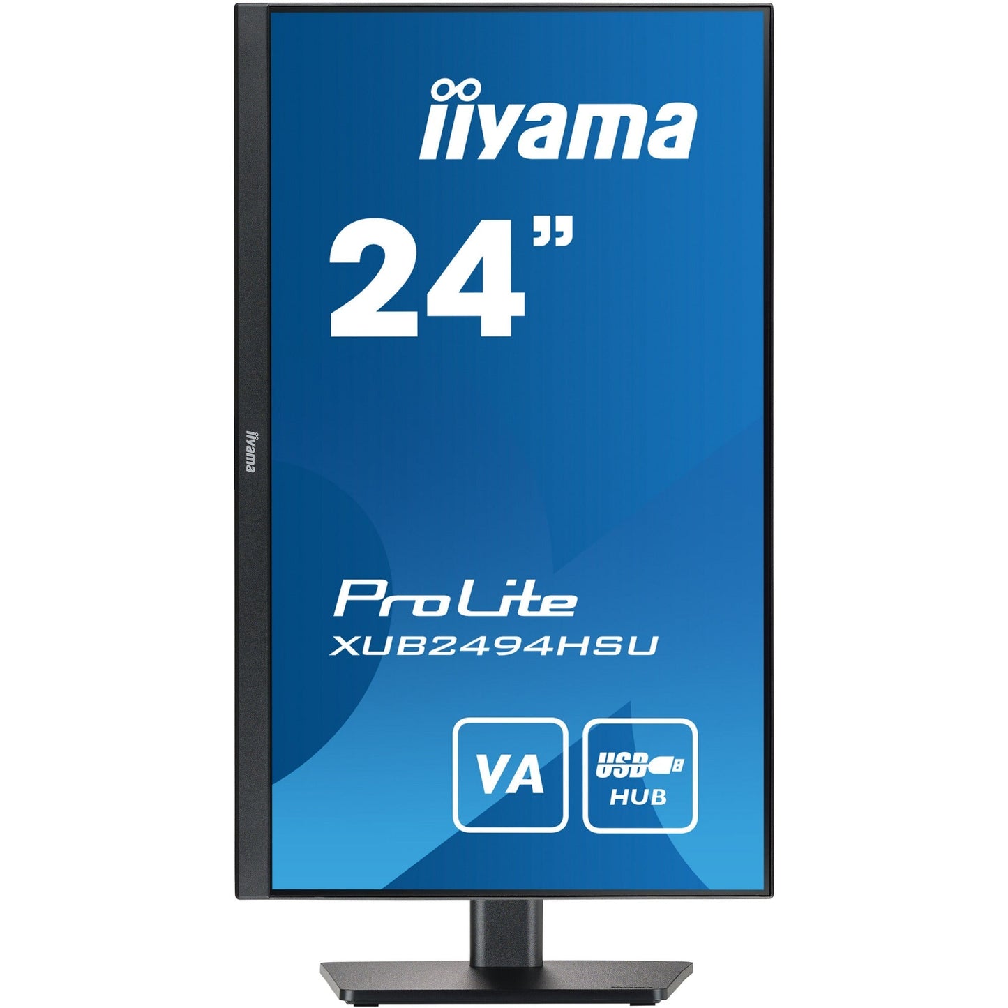 Dark Cyan Iiyama ProLite XUB2494HSU-B2 24” Full HD monitor with VA panel and height adjustable stand
