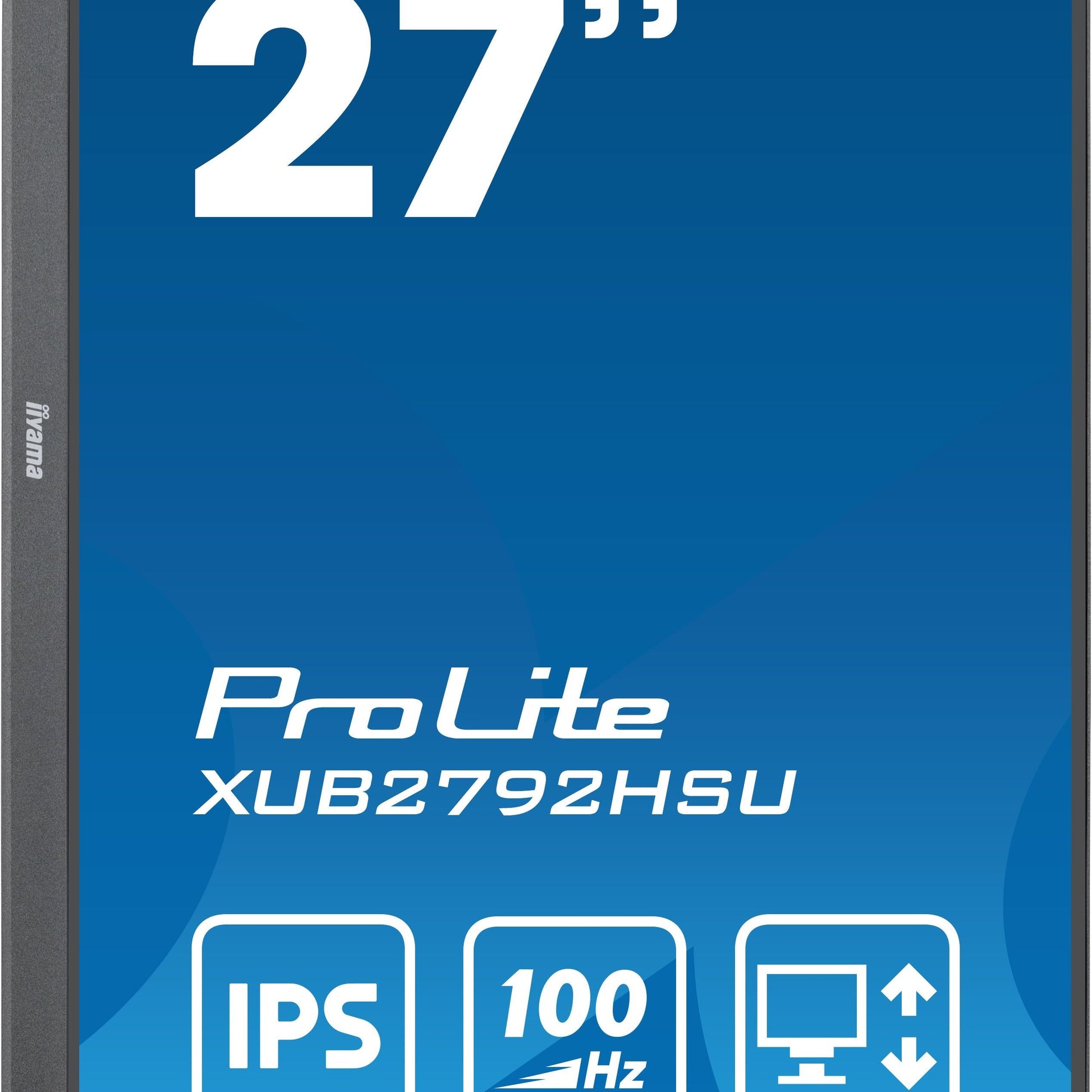 Dark Cyan iiyama ProLite XUB2792HSU-B6 27" IPS 100Hz LED Full HD Display in Black