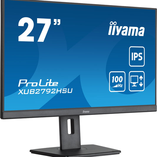 Dark Cyan iiyama ProLite XUB2792HSU-B6 27" IPS 100Hz LED Full HD Display in Black