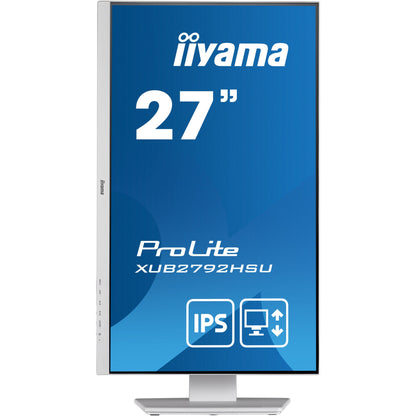 Dark Cyan Iiyama ProLite XUB2792HSU-W5 27” IPS Monitor with Height Adjust Stand in White
