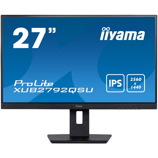 Dark Cyan Iiyama ProLite XUB2792QSU-B5 27’’ WQHD 2560 x 1400 IPS Edge-to-Edge Monitor