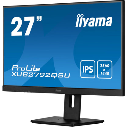 Dark Cyan Iiyama ProLite XUB2792QSU-B5 27’’ WQHD 2560 x 1400 IPS Edge-to-Edge Monitor