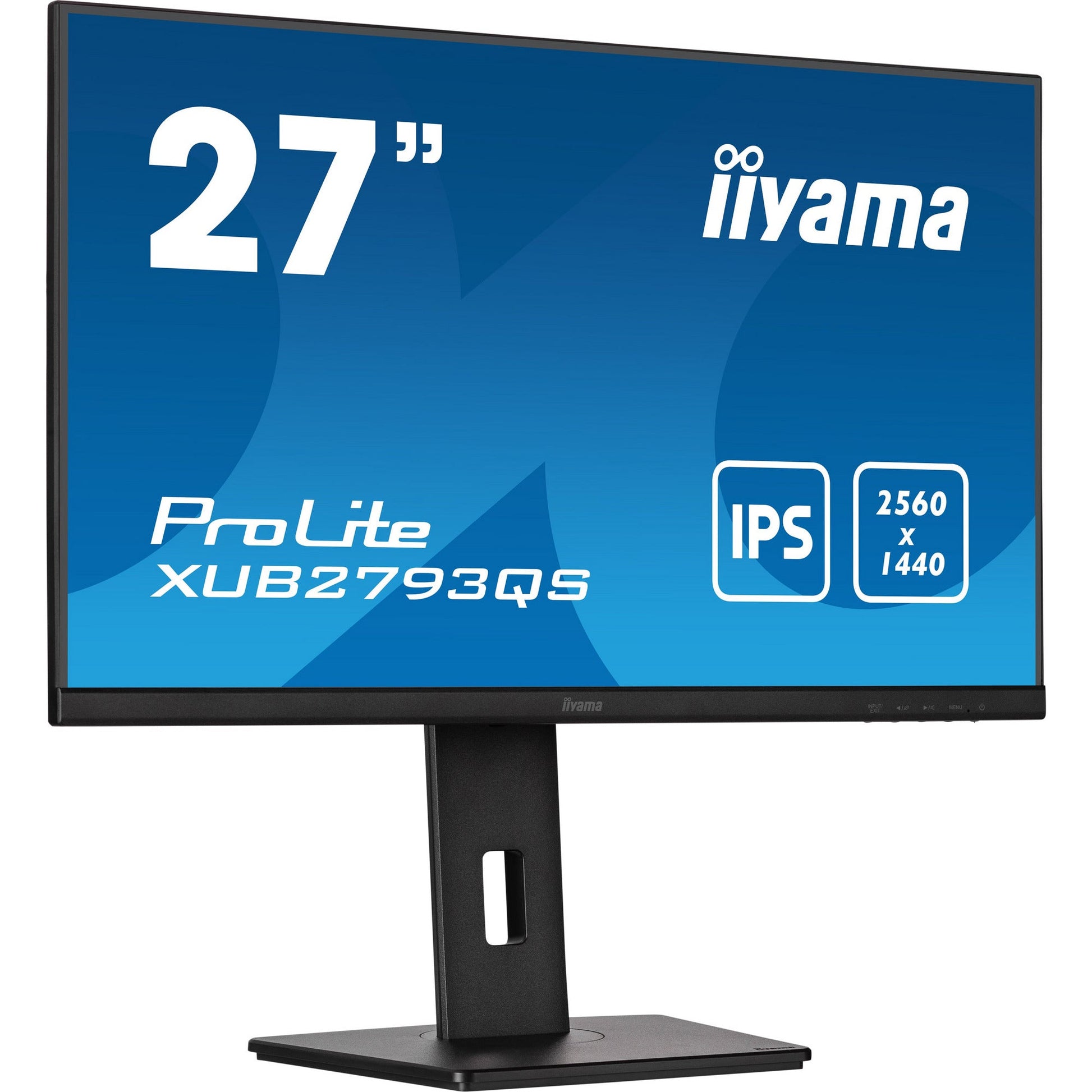 Dark Cyan Iiyama ProLite XUB2793QS-B1 27” WQHD 2560 x 1440 IPS Monitor with Height Adjust Stand