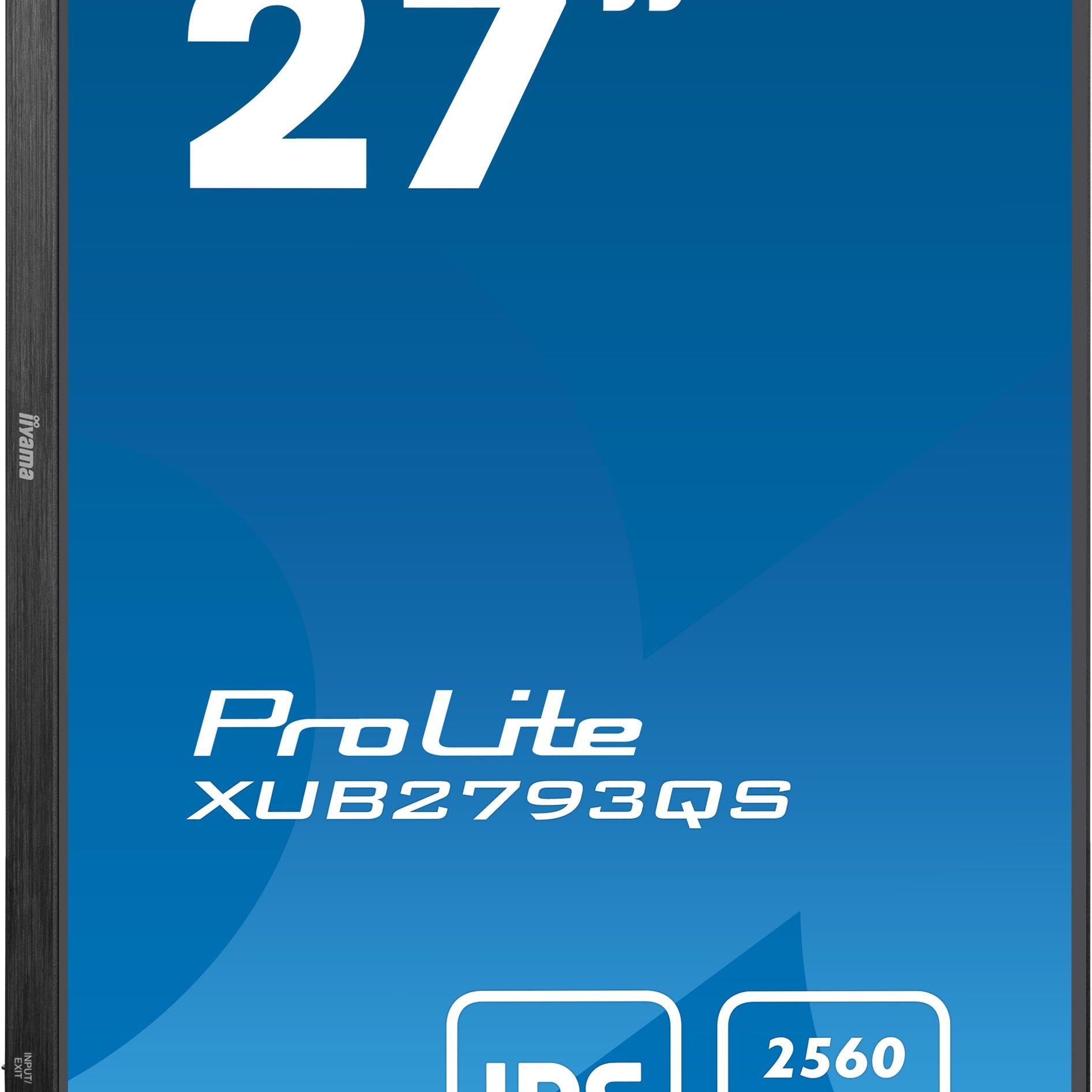 Dark Cyan iiyama ProLite XUB2793QS-B6 27" IPS 100Hz WQHD Display with Height Adjust Stand