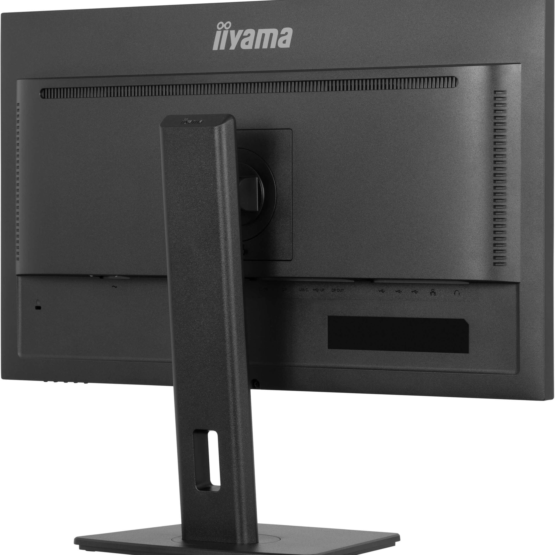 Dark Slate Gray iiyama ProLite XUB2797QSNP-B1 27’’ WQHD IPS Monitor with RJ45 (LAN), KVM Switch & USB-C Dock (96W Power Delivery)
