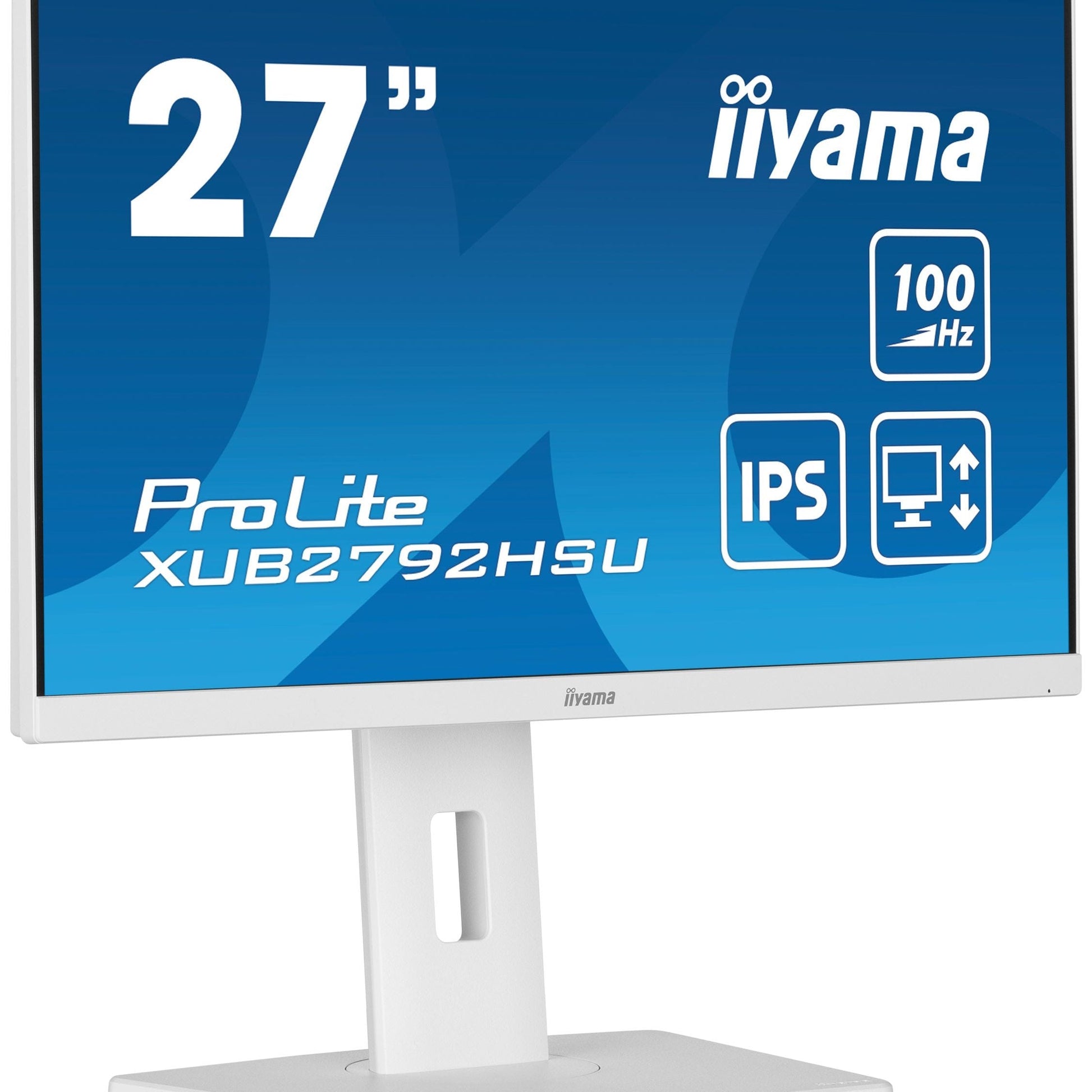 Dark Cyan iiyama ProLite XUB2792HSU-W6 27" IPS 100Hz LED Full HD Display in White