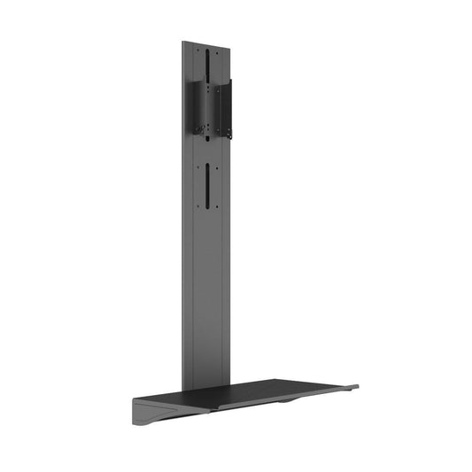 Dim Gray Multibrackets M Motorized Public Floorstand Shelf Dual Pillar 180 HD