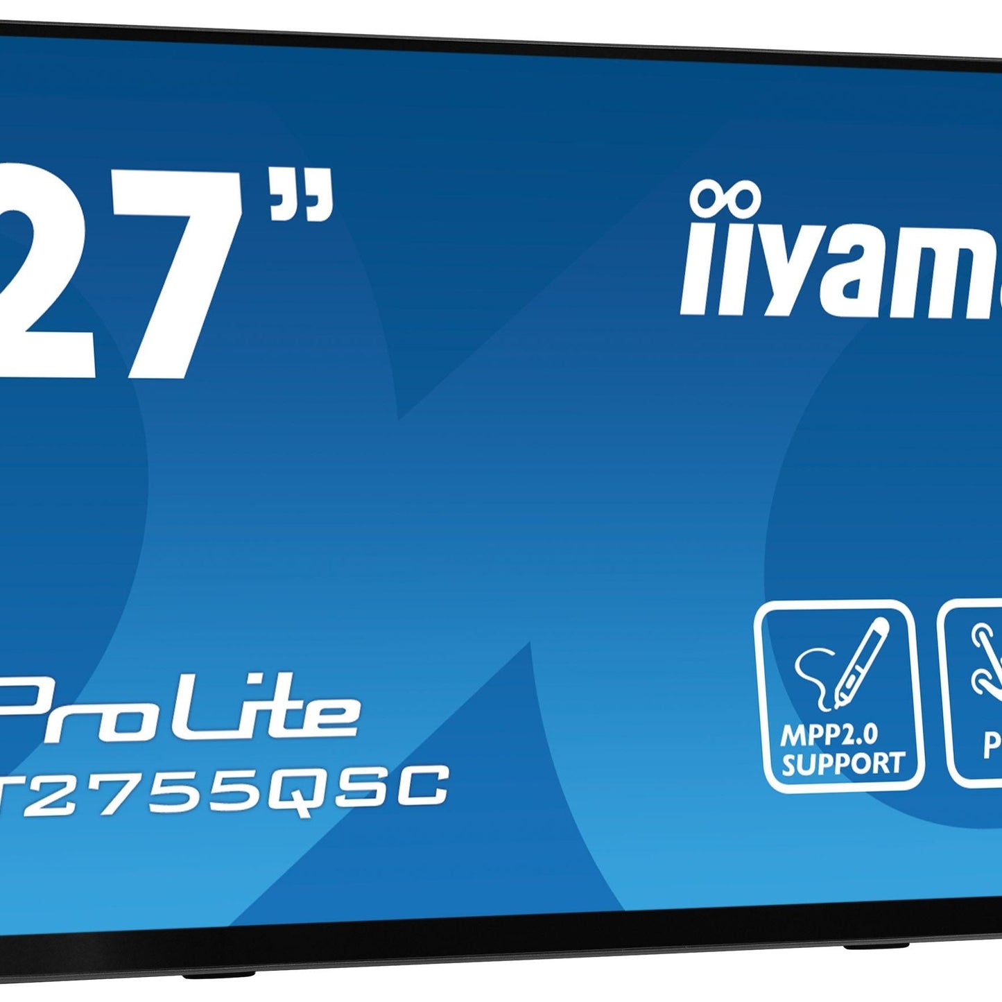 Dark Cyan iiyama ProLite T2755QSC-B1 computer monitor 68.6 cm (27") 2560 x 1440 pixels Full HD LCD Touchscreen Black