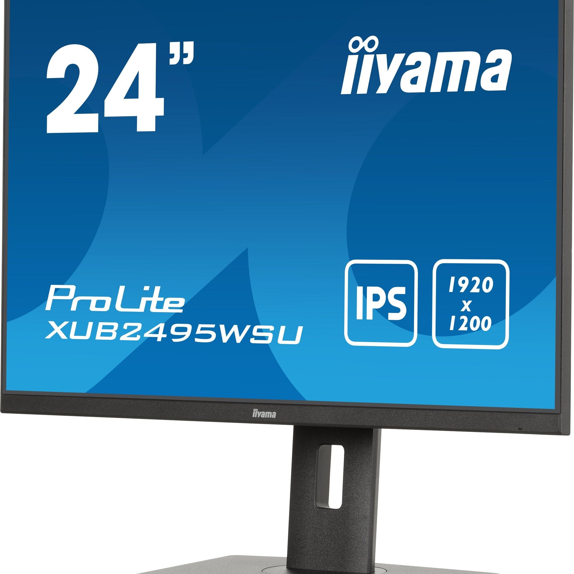 Dark Cyan iiyama ProLite XUB2495WSU-B7 computer monitor 61 cm (24") 1920 x 1200 pixels 4K Ultra HD LED Black