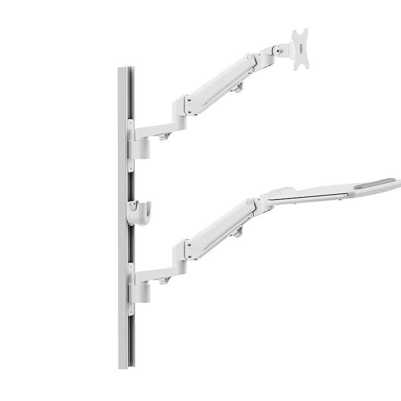 Light Gray Multibrackets M Workstation Wall Basic