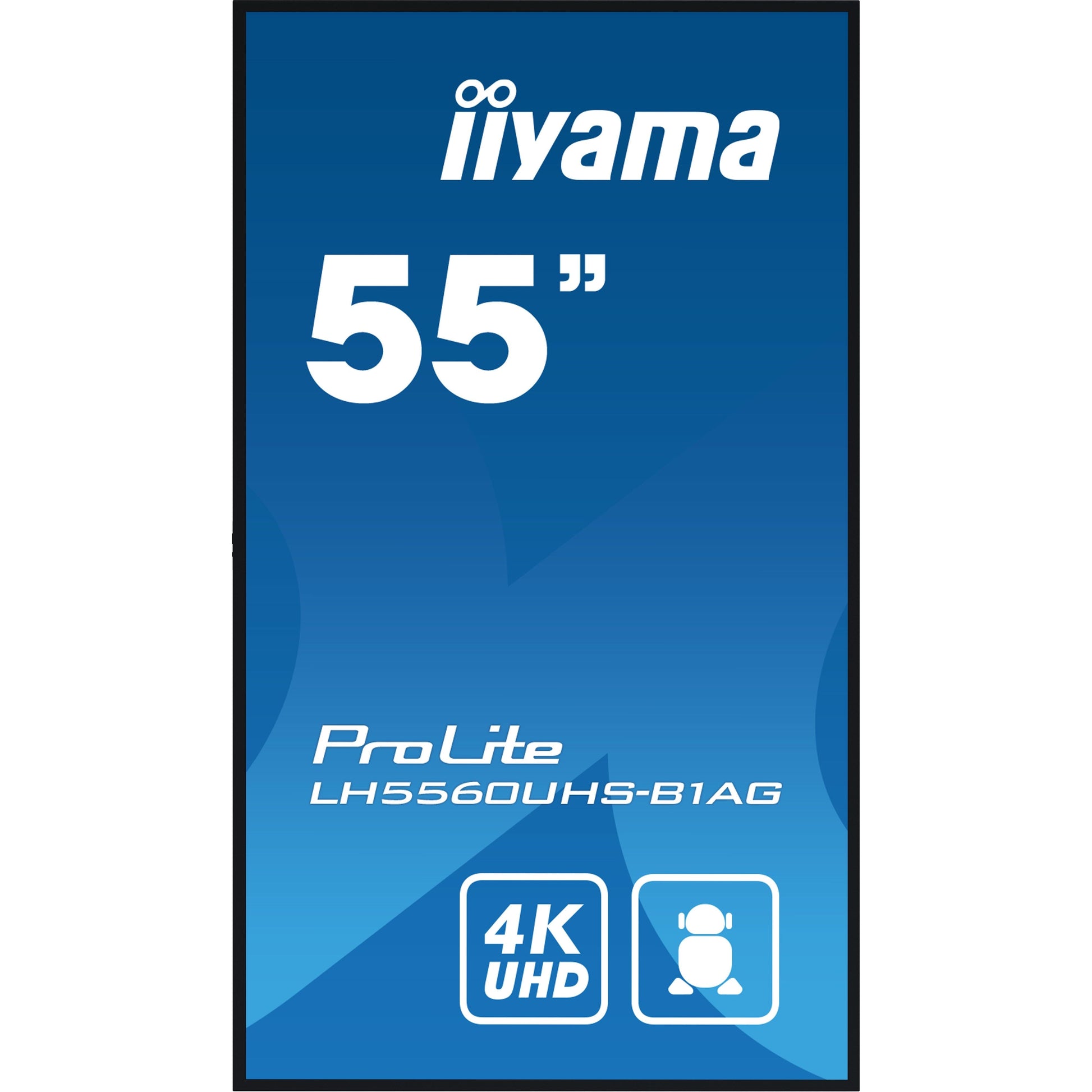 Dark Cyan iiyama ProLite LH5560UHS-B1AG 55" 4K UHD LED IPS Display with WiFi and Android OS