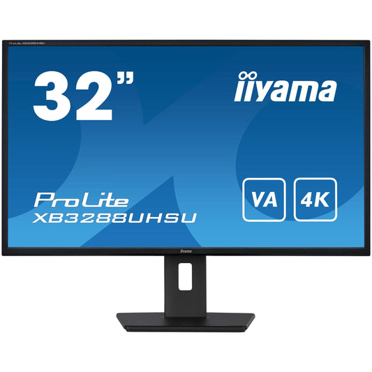 Dark Cyan iiyama ProLite XB3288UHSU-B5 32" 3840 x 2160 pixels 4K Ultra HD VA Display