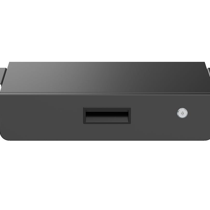 Dark Slate Gray Multibrackets M Under Desk Drawer Lockable, Black