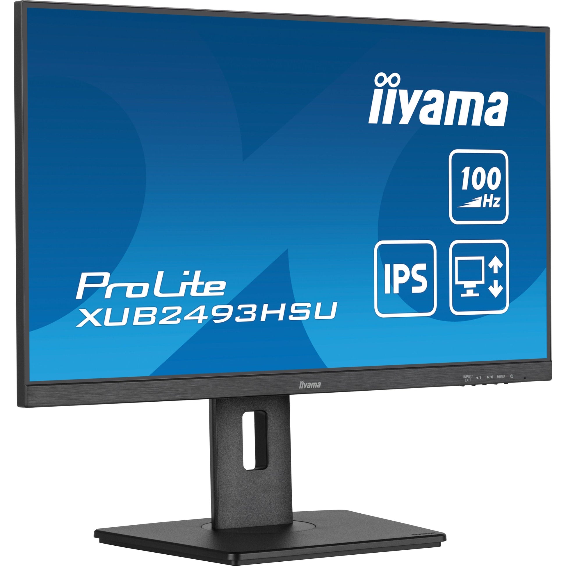 Dark Cyan iiyama ProLite XUB2493HSU-B6 24" Full HD LED Display with Height Adjust Stand