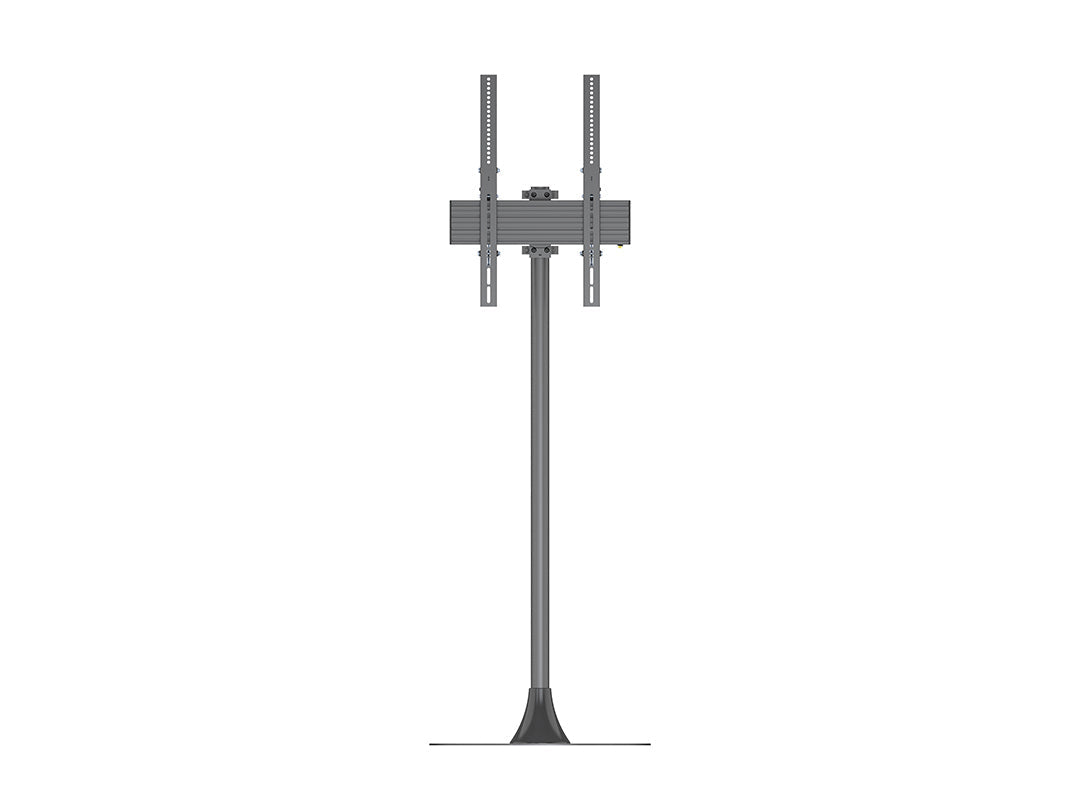 Slate Gray Multibrackets Pro M Single Pole Floorbase Round for 32-65" Displays